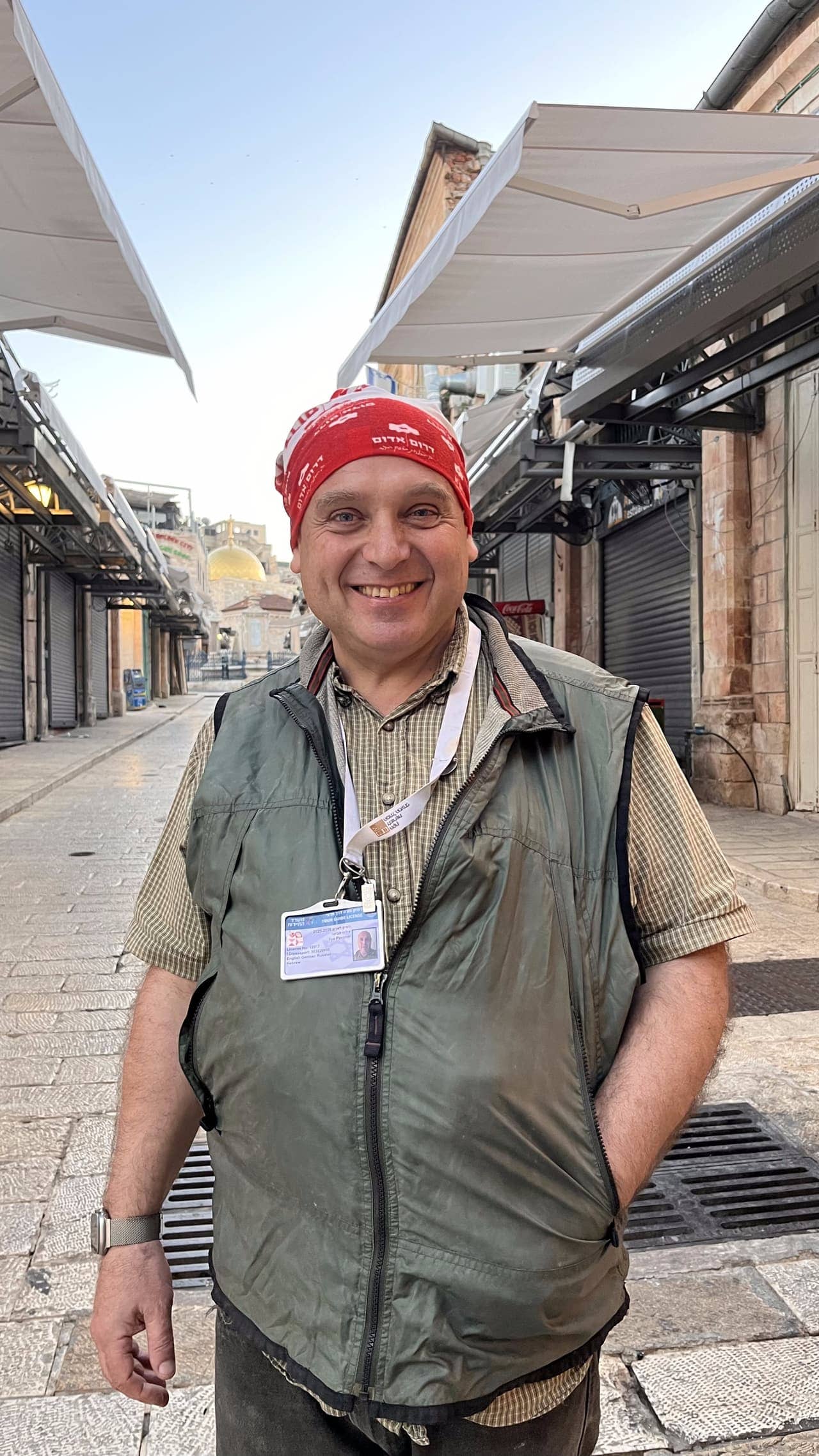 Ilya Pevzner, licensed private tour guide, in Israel